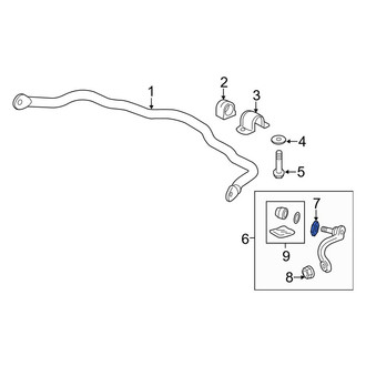 Acura OE - Rear Suspension Stabilizer Bar Link Nut