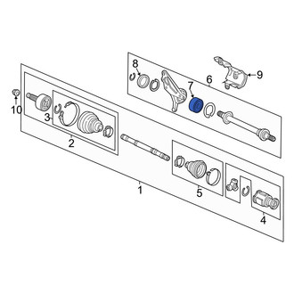 Acura OE - CV Axle Shaft Carrier Bearing
