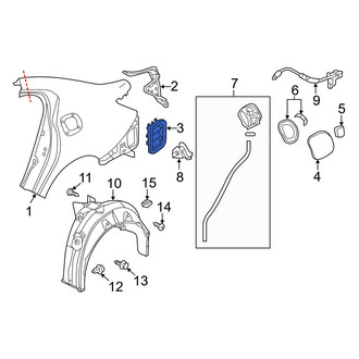 Acura OE - Rear Quarter Panel Vent
