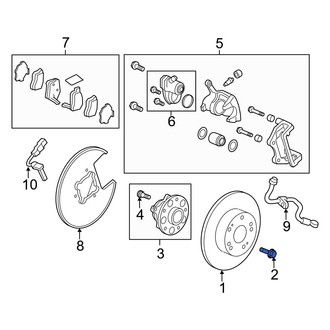 Acura OE - Disc Brake Rotor Set Screw