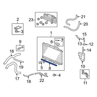 Acura OE - Radiator Air Seal