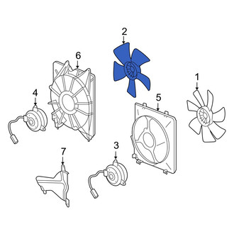 Acura OE - Left Engine Cooling Fan Blade