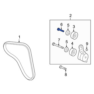 Acura OE - Belt Tensioner Pulley Bolt