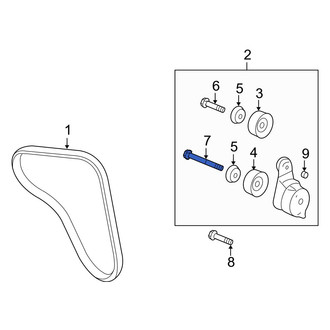 Acura OE - Accessory Drive Belt Idler Pulley Bolt