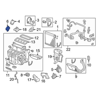 Acura OE - Left HVAC Blend Door Actuator
