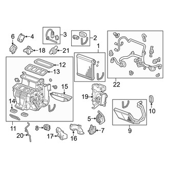 Acura OE - Air Conditioner & Heater - Evaporator Components