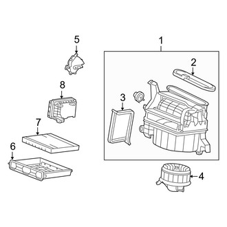 Acura OE - Air Conditioner & Heater - Blower Motor & Fan
