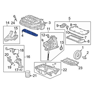 Acura OE - Right Lower Engine Intake Manifold Gasket