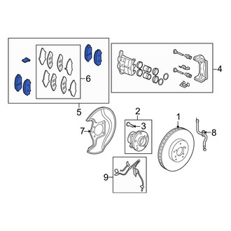 Acura OE - Front Disc Brake Pad Set