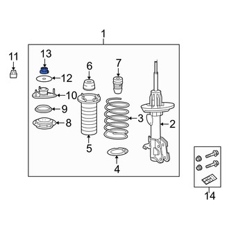 Acura OE - Suspension Strut Mount Nut