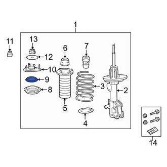 Acura OE - Front Suspension Strut Bearing