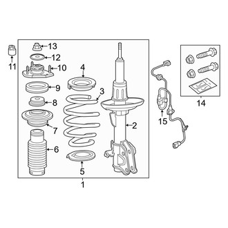 Acura OE - Front Suspension - Struts & Components (With Sport Suspension)