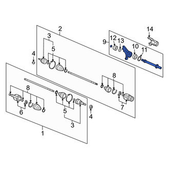 Acura OE - CV Intermediate Shaft