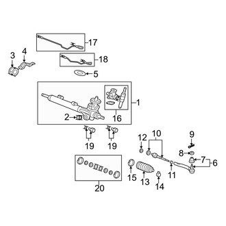 Acura OE - Steering Gear & Linkage (W/O Variable Assist)