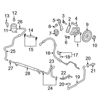 Acura OE - Power Steering Hose Clamp