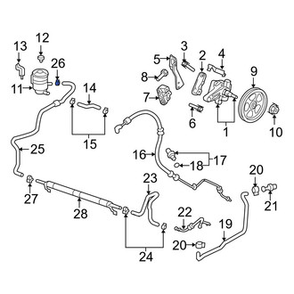 Acura OE - Power Steering Hose Clamp