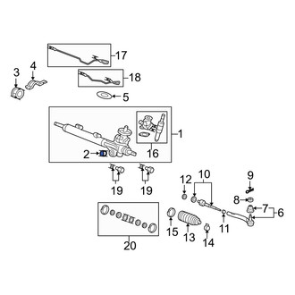 Acura OE - Left Rack and Pinion Mount Bushing