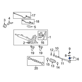 Acura OE - Steering Tie Rod End Boot