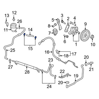 Acura OE - Power Brake Booster Vacuum Hose Clamp