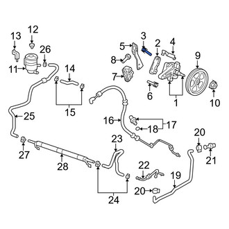 Acura OE - Rear Power Steering Pump Mounting Bolt