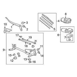 Acura OE - Windshield - Wiper & Washer Components (Wiper Components)