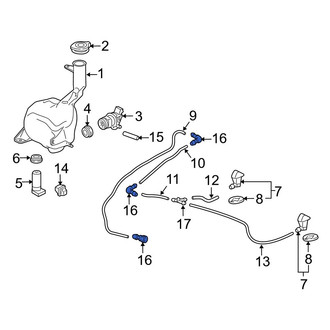 Acura OE - Front Windshield Washer Hose Connector