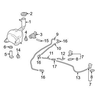 Acura OE - Windshield - Wiper & Washer Components (Washer Components)