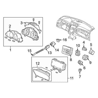Acura OE - Instrument Panel - Cluster & Switches