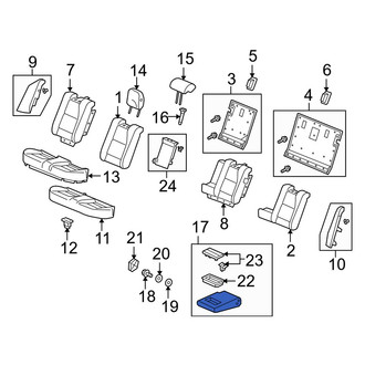Acura OE - Rear Seat Armrest