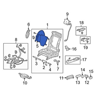 Acura OE - Seat Lumbar Support Cushion
