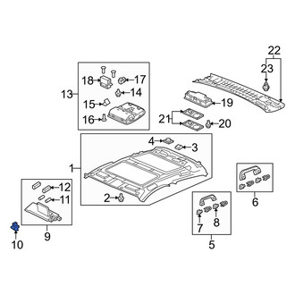 Acura OE - Front Sun Visor Holder