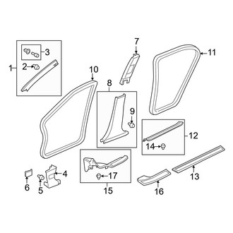 Acura OE - Pillars, Rocker & Floor - Interior Trim
