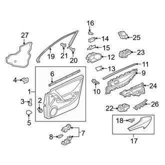 Acura OE - Front Door - Interior Trim