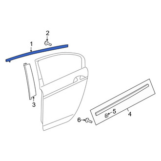 Acura OE - Rear Right Door Reveal Molding