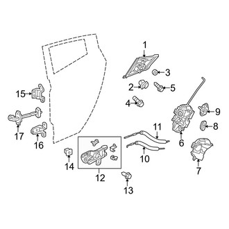 Acura OE - Rear Door - Lock & Hardware