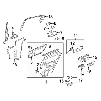 Acura OE - Rear Door - Interior Trim