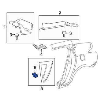 Acura OE - Body B-Pillar Trim Panel Insert Clip