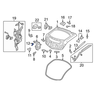 Acura OE - Door Lock Striker Plate Screw
