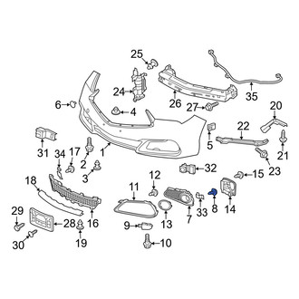 Acura OE - Grille Screw