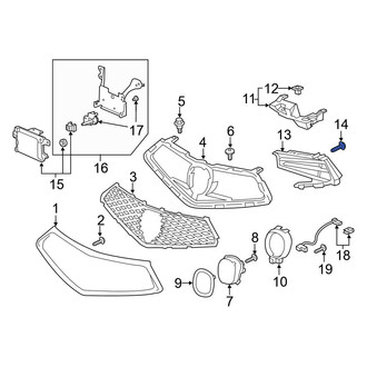 Acura OE - Upper Grille Screw