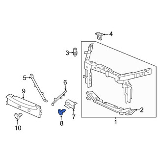Acura OE - Upper Bumper Cover Retainer