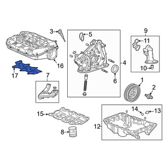 Acura OE - Left Lower Engine Intake Manifold Gasket