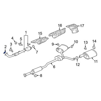 Acura OE - Front Exhaust Pipe Flange Gasket