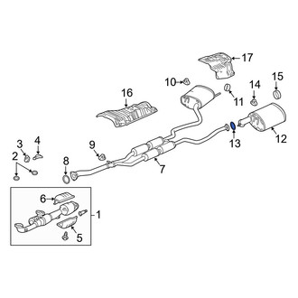 Acura OE - Exhaust Muffler Gasket