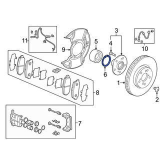 Acura OE - Front Wheel Bearing Snap Ring