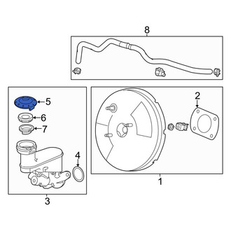Acura OE - Brake Master Cylinder Reservoir Cap