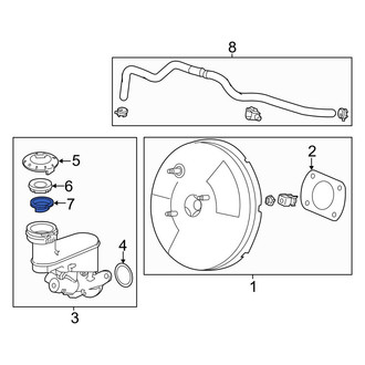 Acura OE - Brake Master Cylinder Reservoir Strainer