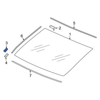 Acura OE - Outer Quarter Panel Glass Clip