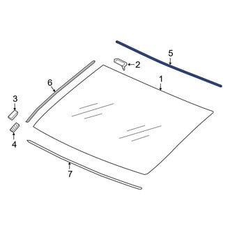 Acura OE - Rear Lower Liftgate Glass Seal