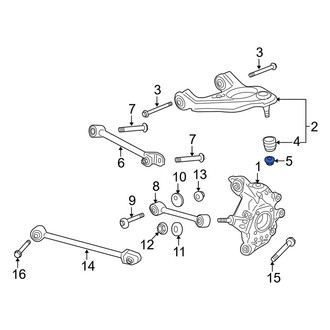Acura OE - Rear Upper Suspension Control Arm Nut